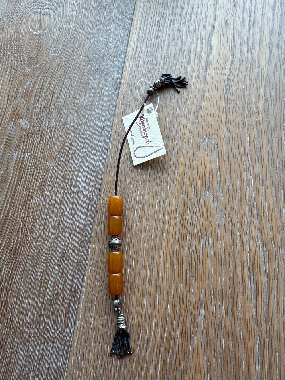 Traditional Sterling Silver Greek Bead Tassel Komboloi